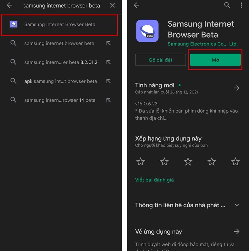 cách khắc phục lỗi trình duyệt Samsung Internet bị treo