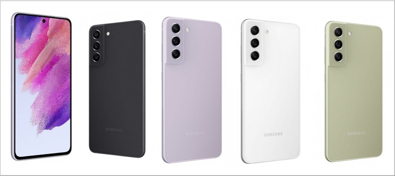 Các màu sắc trên Samsung Galaxy S21 FE
