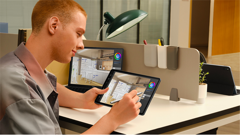 Hình ảnh sống động trên chiếc máy tính bảng tần số quét cao.