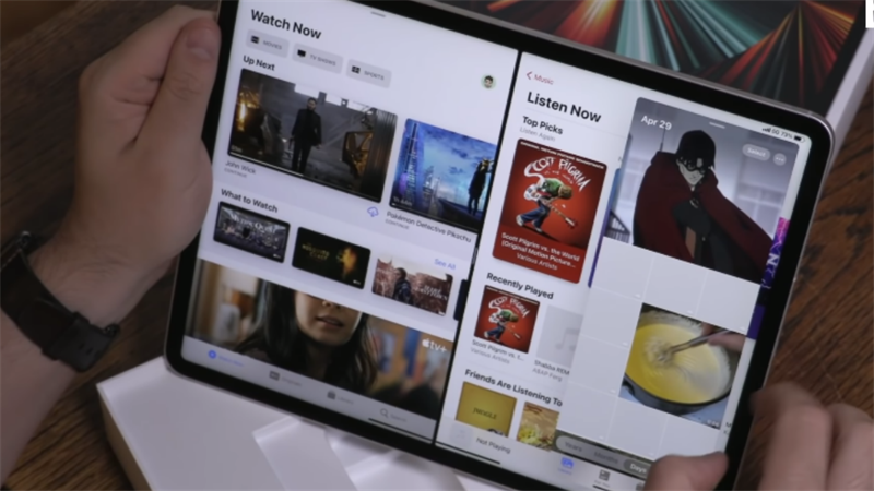 Trải nghiệm xem phim siêu thích trên iPad Pro M1 2021.