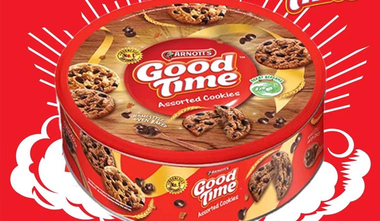 Hộp bánh quy socola Arnott's Goodtime - món quà Tết ý nghĩa