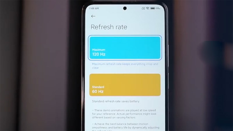 Xiaomi Redmi Note 11S được trang bị màn hình lớn và tần số quét cao giúp vuốt chạm mượt mà Xiaomi Redmi Note 11S được trang bị màn hình lớn và tần số quét cao giúp vuốt chạm mượt mà