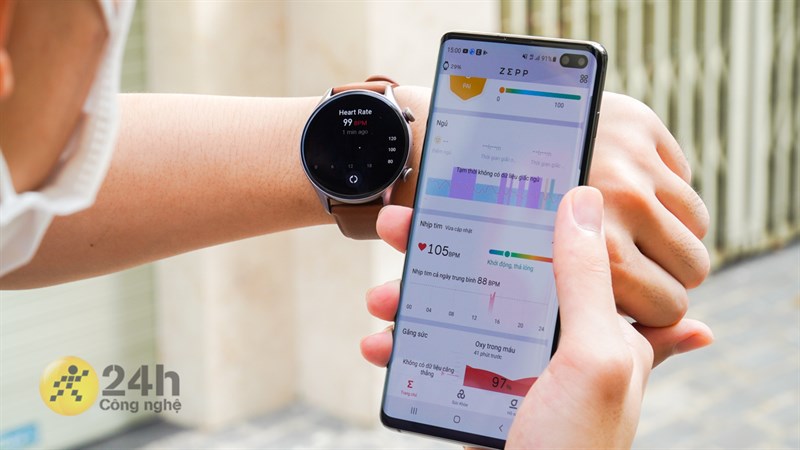 Theo dõi sức khỏe cùng Amazfit GTR 3 Pro. Theo dõi sức khỏe cùng Amazfit GTR 3 Pro.