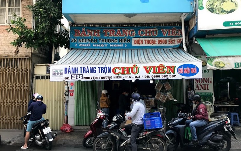 Bánh tráng trộn Chú Viên