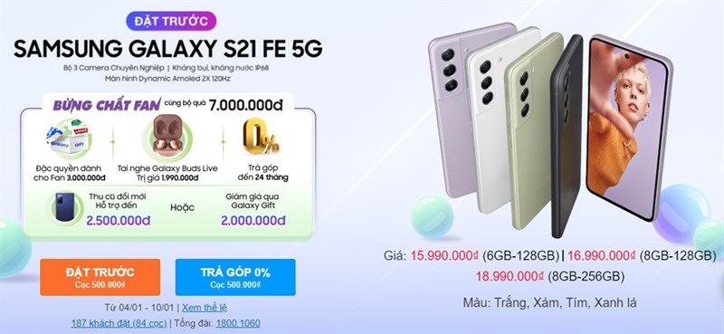 Có nên mua samsung s21 fe