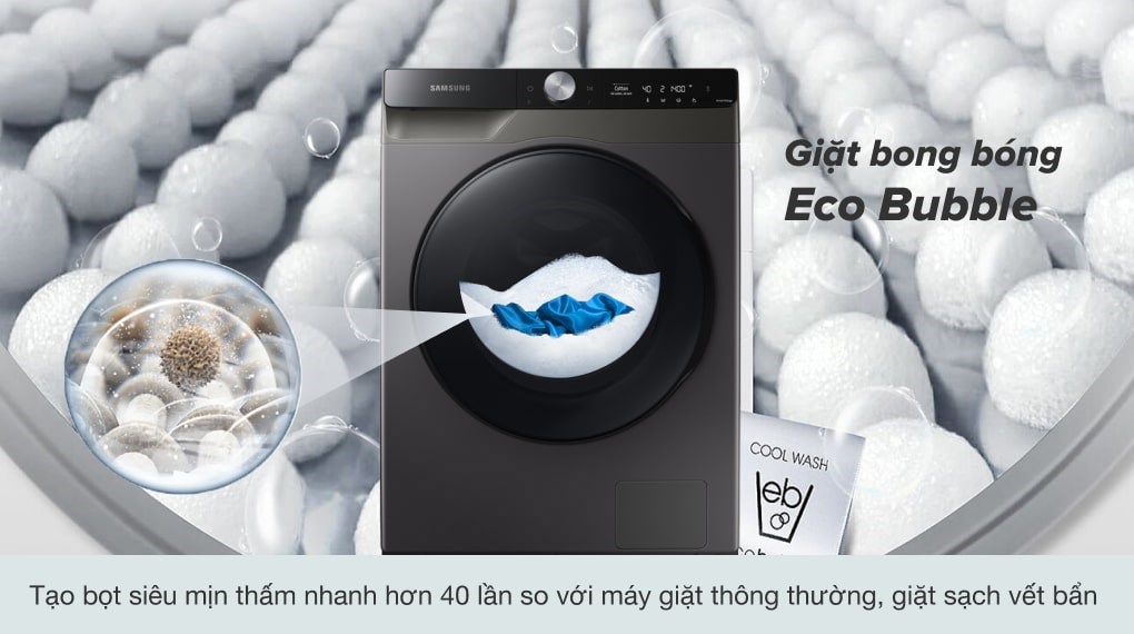 Công nghệ giặt bong bóng Eco Bubble trên máy giặt Samsung