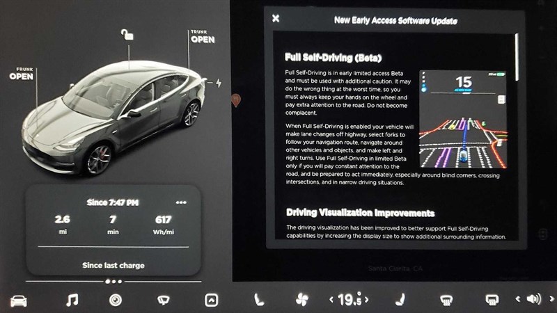 Chế độ xe tự lái trên Tesla