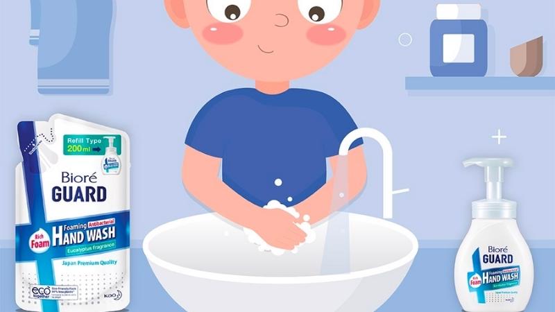 Tác dụng của bọt rửa tay kháng khuẩn Bioré Guard hương khuynh diệp Tác dụng của bọt rửa tay kháng khuẩn Bioré Guard hương khuynh diệp