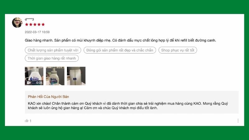 Review bọt rửa tay kháng khuẩn Bioré Guard hương khuynh diệp từ người dùng trên Shopee Review bọt rửa tay kháng khuẩn Bioré Guard hương khuynh diệp từ người dùng trên Shopee