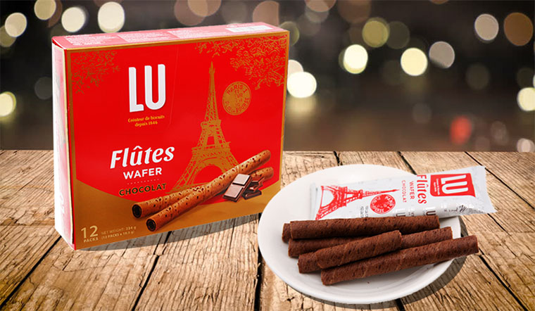 Bánh quế socola Lu Flutes Wafer thơm ngon, giòn rụm ai cũng mê