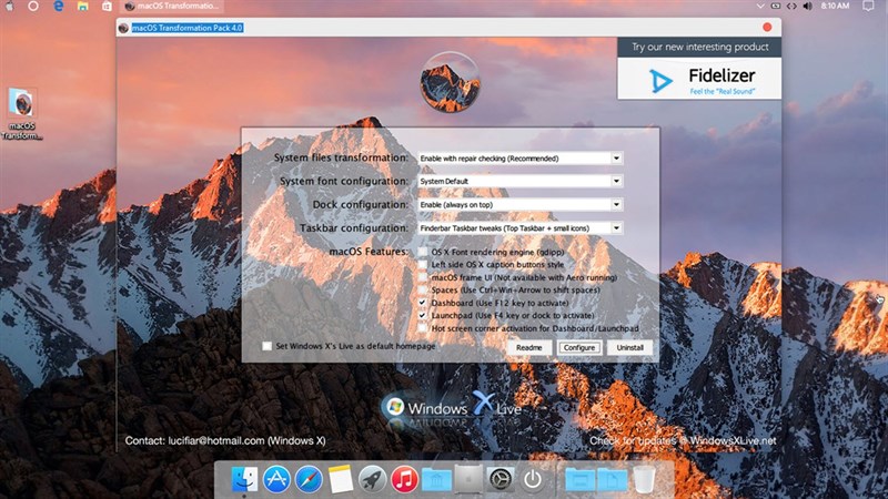 Hướng dẫn cách biến Windows 11 trở thành MacOS