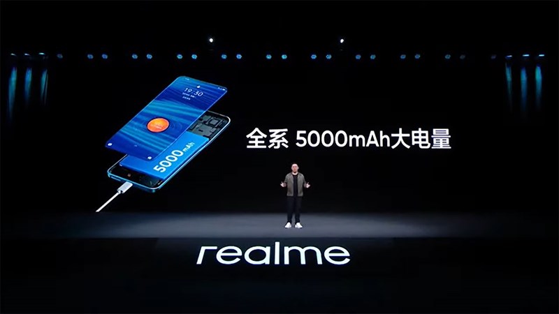 Realme GT 2 có viên pin dung lượng 5.000 mAh và sạc nhanh 65 W