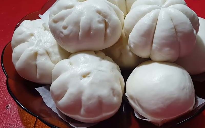 Thành phẩm bánh bao nhân đậu xanh