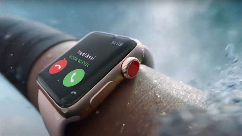 Apple Watch S3 LTE với khả năng chống nước tuyệt vời