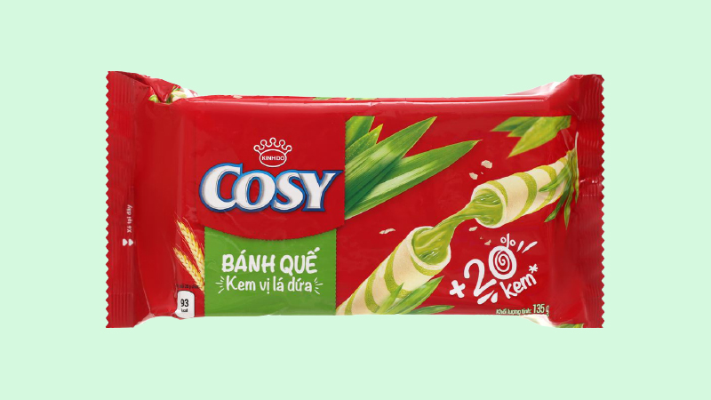 Bánh quế Cosy vị lá dứa