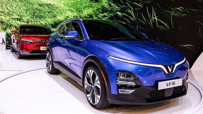 nội thất bên trong của chiếc ô tô điện VinFast VF6