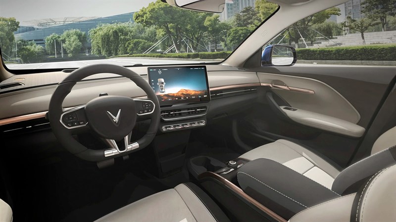 nội thất bên trong của chiếc ô tô điện VinFast VF6