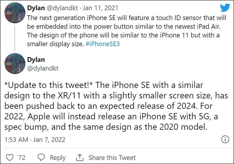 iPhone SE 2022 sẽ có thiết kế gần như không đổi