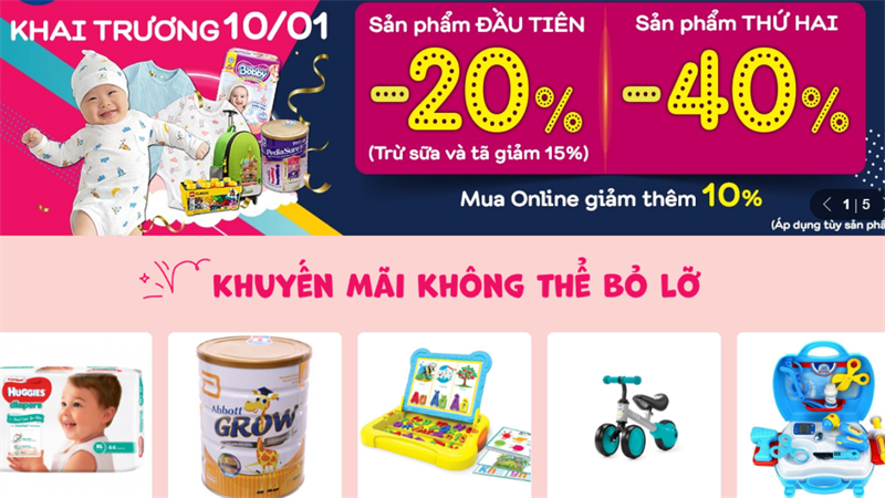 Khuyến mãi bùng nổ tại AVAKids Khuyến mãi bùng nổ tại AVAKids