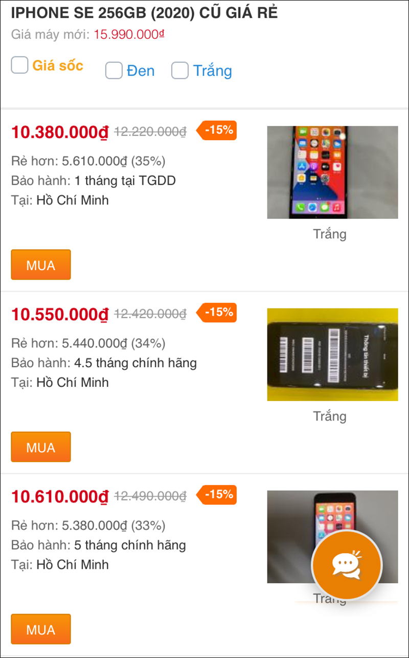 iPhone SE 256GB 2020 cũ iPhone SE 256GB 2020 cũ