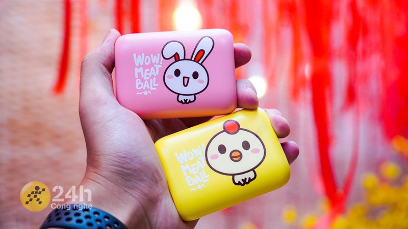 Pin sạc dự phòng 10000mAh Type C PD QC3.0 Hydrus PB299S (Vàng và Hồng)