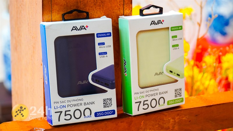 Pin sạc dự phòng 7.500 mAh AVA+ DS005-PP