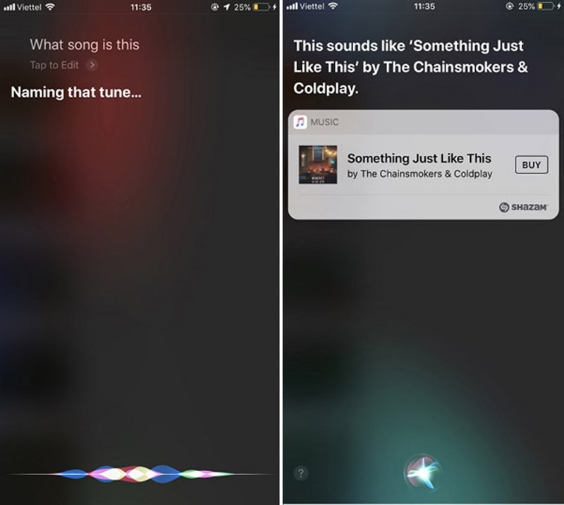 Siri nhận diện được bài hát thông qua giai điêu