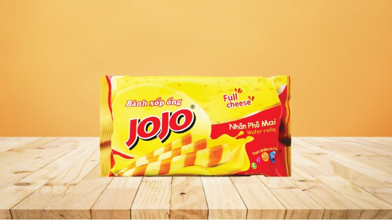 Bánh xốp ống nhân phô mai Jojo