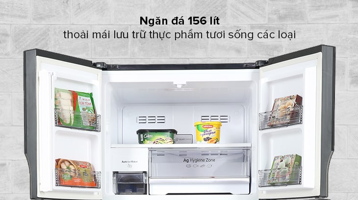 Review chi tiết tủ lạnh Panasonic 550 lít NR-DZ601YGKV - Ngăn đá