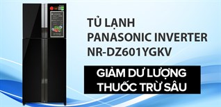 Review tủ lạnh Panasonic NR-DZ601YGKV giảm dư lượng thuốc trừ sâu
