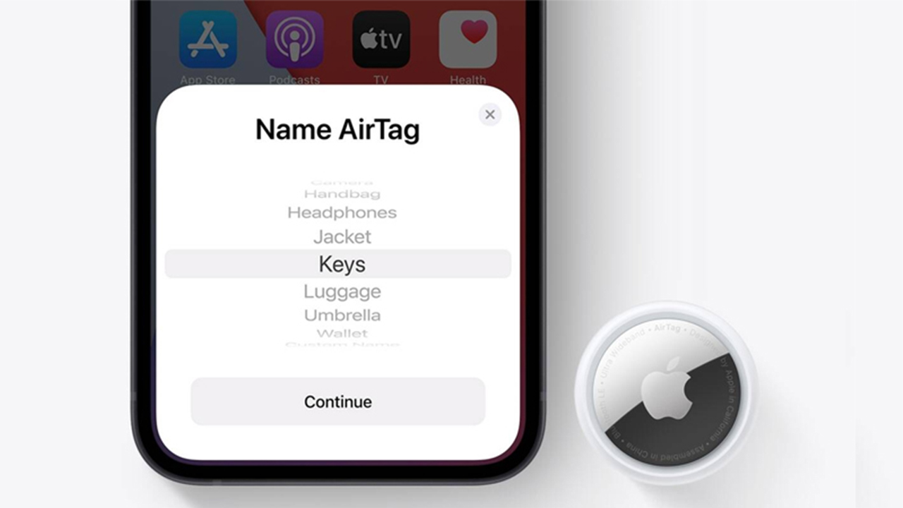Tên AirTag Đặt tên cho AirTag
