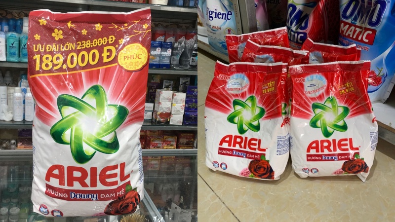 Bột giặt Ariel hương Downy đam mê