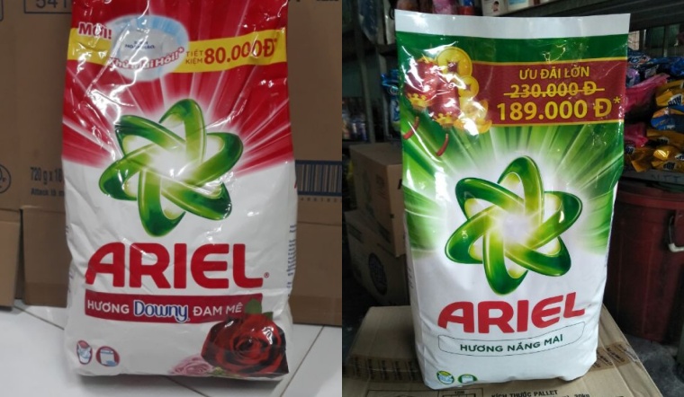 Bột giặt Ariel có an toàn nhẹ dịu cho da tay?