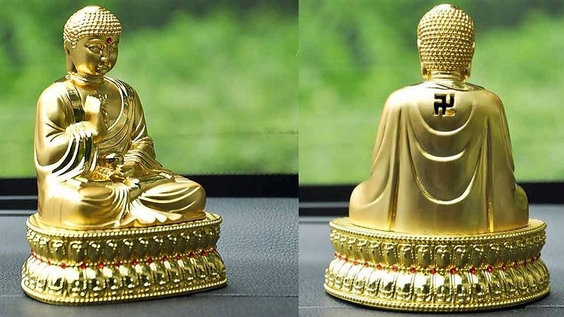 Tượng Phật treo xe ô tô mang đến may mắn