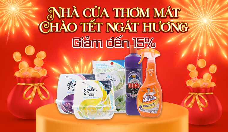 Nhà cửa thơm mát, chào Tết ngát hương giảm đến 15%