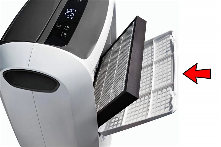 Hệ thống lọc kép trên máy hút ẩm Delonghi