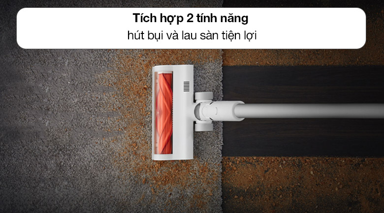 Máy hút bụi cầm tay Xiaomi Vacuum Cleaner G10 tích hợp hai tính năng hút bụi và lau sàn tiện lợi