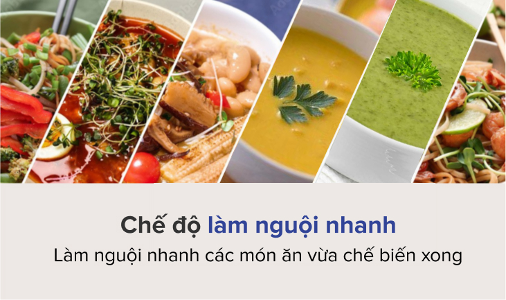 Chế độ làm nguội thức ăn nhanh chóng