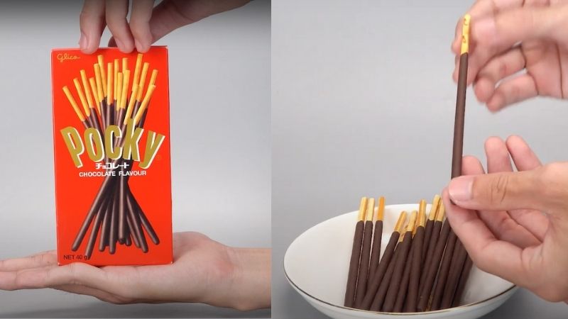 Bánh que Glico Pocky phủ kem hương socola