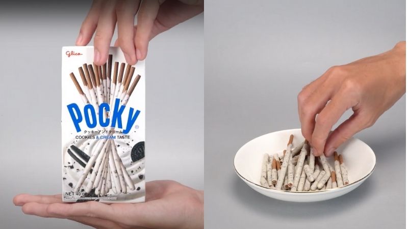 Bánh que Glico Pocky cookies & cream