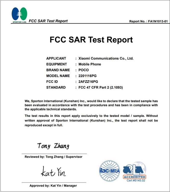 POCO X4 NFC, Redmi Note 11 Pro dành cho toàn cầu được chứng nhận FCC POCO X4 NFC, Redmi Note 11 Pro dành cho toàn cầu được chứng nhận FCC