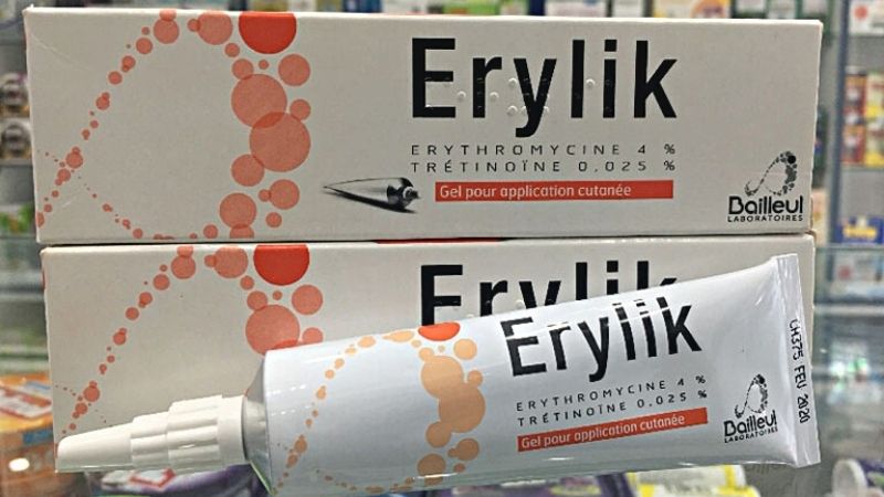 Kem trị mụn tại nhà thuốc Erylik