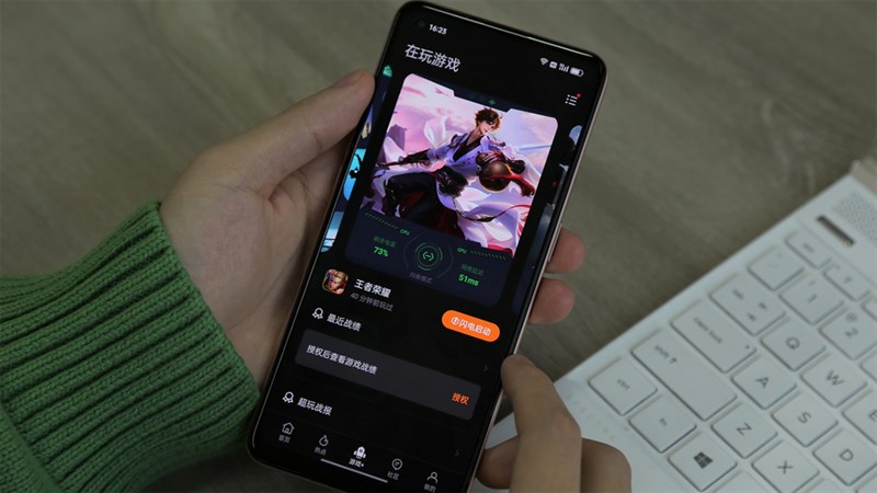 Màn hình của OPPO A96 5G chỉ có tần số quét 60 Hz truyền thống