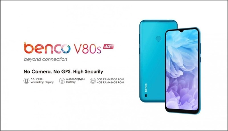 Lava benco V80s là điện thoại không có camera