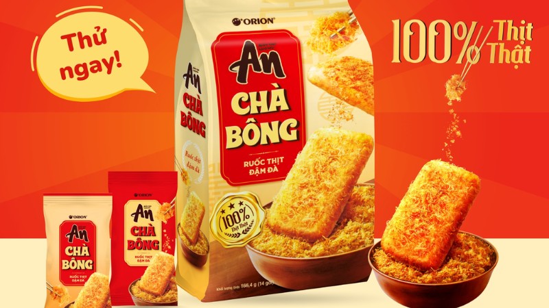 Bánh gạo nướng chà bông Orion An 