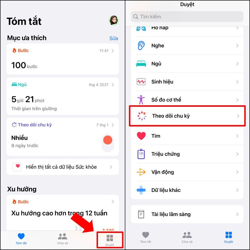 Theo dõi và quản lý sức khỏe trên iPhone