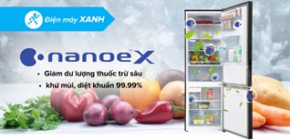 nanoe™ X giảm dư lượng thuốc trừ sâu, vô hiệu hóa vi khuẩn 99.99% trên tủ lạnh Panasonic