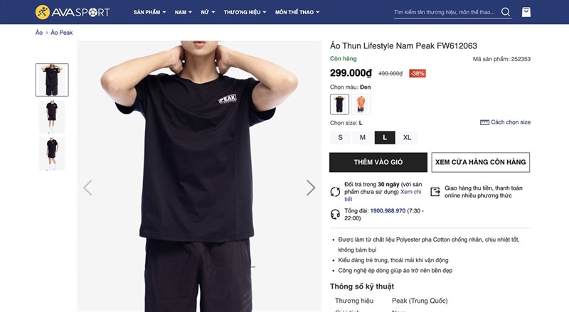 Giao dien trang san pham