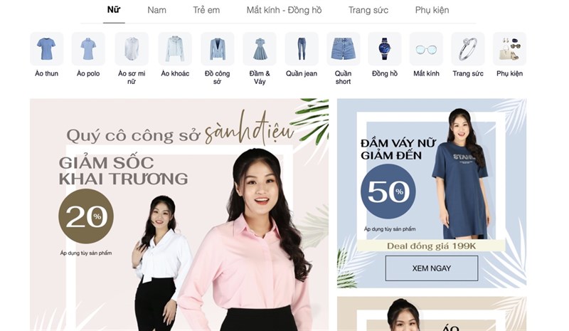 Sắp xếp banner khuyến mãi