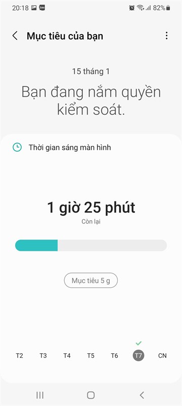 Cách đặt mục tiêu thời gian sáng cho màn hình trên điện thoại Samsung Cách đặt mục tiêu thời gian sáng cho màn hình trên điện thoại Samsung